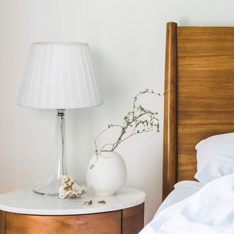 Haitral 16 9 White Bedside Lamp Wayfair ca